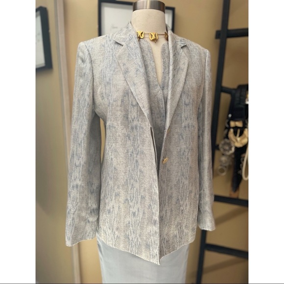 VINTAGE GIORGIO ARMANI LE COLLEZIONI leopard print 3 piece set sz 8